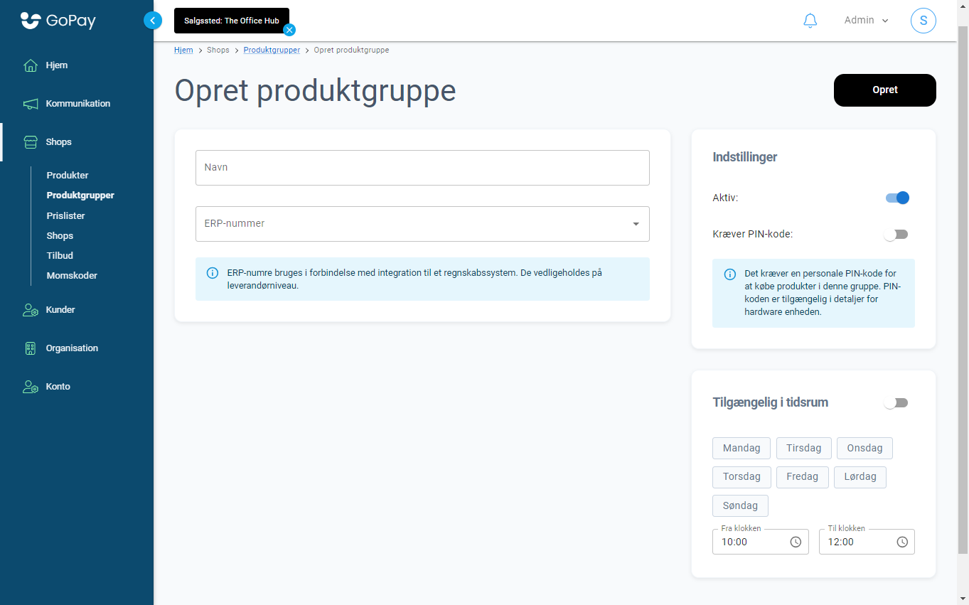 Create Product Group